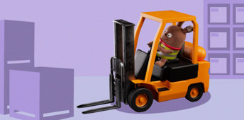 Accidents At Work Forklift Purple