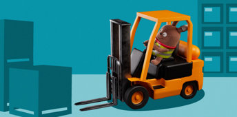 Accidents At Work Forklift Blue